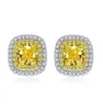 Designer Earring Women S925 Sterling Silver Stud Earrings Fashion Woman Ear Ring Womens Yellow Pink Diamond Earings 225CT Zircon 5554170