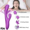 Vibratoren Rabbit Tapping GSpot-Mustervibrator für weiblichen Klitorisstimulator, leistungsstarkes 21-Modus-Sexspielzeug, falsche Penisprodukte für Erwachsene 231213