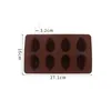 8 Holes Silicone Easter Egg Cake Moulds Egg Shaped Chocolate Candy Cookie Moulds Ice Cube Jelly Pudding Dessert Baking Moulds Q827