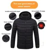 Men's Jackets 19/11/9 Areas Heated Jacket Men Electric Heating Jackets Heated Down Coat Men Women Clothing Winter Heatable Cotton Jacket Veste 231213