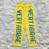 Vertabrae pantalons de survêtement lettre tridimensionnelle multicolore sport hommes femmes pantalons décontractés High Street 3D lettre Hip Hop sport pantalons décontractés Joggers