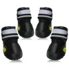 Vêtements pour chiens Chaussures réfléchissantes Chaussettes Bottes d'hiver Chaussures Vêtements de pluie Anti-dérapant Anti-dérapant Pet pour chiens de taille moyenne Pitbull