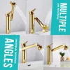 Bathroom Sink Faucets Universal 360-degree Rotating Faucet Robotic Arm Swivel Extension Basin For Aerator And Cold 2 Mode