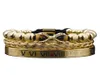 3 pièces de luxe romain Royal Dragon griffe charme hommes en acier inoxydable géométrie Pulseiras ouvert réglable Bracelets Couple bijoux 6494687