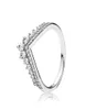 Clear CZ Diamond Princess Wish Ring Ring Set Brand Original Box for P 925 Sterling Silver Women Girls Wedding Crown Rings3470669
