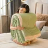 Blankets Winter Fleece Super Soft Thicken Solid Color Warm Throw Blanket For Couch Bed Comfortable Luxury Quilt Covers 231213