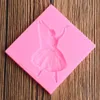 Bakning Mögel Flower Fairy Silicone Mold Gumpaste Chocolate Clay Candy Molds Fondant DIY Cake Decorating Tool Tool 231213