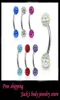 Gioielli per il corpo del sopracciglio E10 50 pzlotto mix 11 colori shamballa cristallo falso sopracciglio bar anello per sopracciglio di ferido moda piercing gioielli6135447