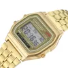 Wristwatches Gold Silver Women Men Watch Led Digital Watches Square Women's Dress Sports Ladies Clock Hodinky Relogios Femini2073