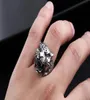 Hela nya mode Superkvalitet Punk Rock Mens Biker Rings Vintage Gothic Skeleton Tiger Skull Ring Men US Size för 3020281