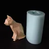 Stampi da forno 3D Animale Gatto Geometria Gattino Cemento Stampo per cemento Aroma Pietra Manuale Fai da te Silicone Candle271u