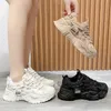 Dress Shoes Dad Chunky Sneakers Casual Vulcanized Woman High Platform Winter Femme Lace Up White Basket Women 231212