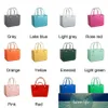 Stor shopping EVA Tote Woman Waterproof Basket Bags Washable Beach Silicone Bog Bag Purse Eco Jelly Candy Lady Handbags260R