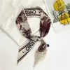 Halsdukar Silk Scarf Women's Fashion All-Match Temperament Korean version av Small Strip Streamer bundna Bag Ribbon Decoration