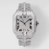 Handgemachte Diamonds Watch Mens Uhren Automatisch mechanisch 40-mm-Saphir mit Diamantstahlarmband Armbandwatch Montre de Luxe