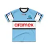 Maillot de Rugby pour enfants, t-shirt des requins, pour garçons et filles, à domicile, en plein air, 2023, 2024