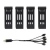 3.7V 1200mAh 1800mAh Battery (5 in 1) Charger For E58 E88 Drone Multi-function Charging Cable RC Drone Spare Parts