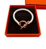 Classic Glenan Leather Copper Charm Armband France Brand High Quality Lady Silver Ladies Rose Gold Armband Luxury Smycken Women4224301