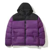 Mode doudoune nouveau sweat à capuche hommes femmes automne hiver doudoune vêtements d'extérieur casual hip hop streetwear coupe-vent épais manteau taille s-2xl violet jaune vêtements