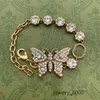 Pendants de mode Nouveau papillon plein de colliers de pendentif en diamant lacets de bijoux de créateurs et avec la boîte Easo