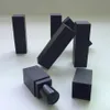 50pcs lot 12 1mm square lipstick tube in frosted black color empty lipstick packing diy lip tube2697