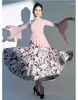 Stage Wear X2199 Lady Modern Dance Spódnica Dancing Waltz Dress Social Social Latin Costume