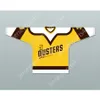 Niestandardowy Paul Stewart 3 Binghamton Broome Dusters Yellow Hockey Jersey New Top Sched S-M-L-xl-xxl-3xl-4xl-5xl-6xl