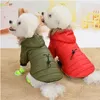 Hundkläder Petkläder Witner Coat Down Jackats For Cats Small Dogs Soft Jackets Rockar Valpar på kalla dagar