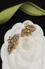 Vintage Biene Ohrringe Modedesigner Ohrring Hochwertige Damen Ohrstecker für Dame Luxus Schmuck Party Hochzeit Ohrstecker Verlobung 220406763644