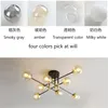 Chandeliers Nordic Modern Led Ceiling Creative Glass Ball Chandelier Lighting Living Room Kitchen Hanging Lamps Light Fixtures