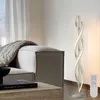 Lampadaires lampe en spirale avec télécommande debout 30W trois couleurs réglables minuterie pour salon chambre et O