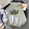 Damen Hoodies Schnecke Frauen Streetwear Ästhetische Anime Kleidung Sweatshirts Weibliches Kapuzenshirt