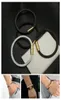 Cuir Marron Grille Bracelet Designer Bracelet Boucle Magnétique Charme De Luxe Bijoux Dames Hommes Bracelets En Acier Inoxydable Trois Lay8160575