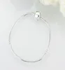 도매 quality 20pcs/lot silver plated 팔찌 뱅글 체인 배럴 클래스 피트 p 여성 팔찌 pulseras8350657