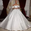 Boho Scoop Mermaid Wedding Dresses spetsapplikationer 3/4 ärmar brudklänning för kvinnor kapell tåg vestidos de novia ny