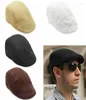 Berets Vintage Sboy Caps Gatsby Chapéus Ivy Golf Driving Sun Flat Cabbie Cap Peaky Blinder para Homens Mulheres Verão Primavera Outono HatBere6918195