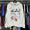 Felpe con cappuccio da uomo Streetwear Grafica hip-hop oversize Graffiti Felpa con cappuccio Hellstar Uomo Donna 1 1 Pullover in cotone bianco Felpe con cappuccio