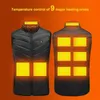 Herenvesten PHMAX Verwarmd vest Winter Warm Wandelen Verwarmd jack Vest Buitensporten Heren Ski-opwarming Verwarming Thermische kleding USB 9/2 plaatsen 231213