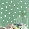 White Color Daisy Flower Wall Stickers Kids Room Wall Decals Baby Girl Room Decorative Stickers Living Room Bedroom Furniture
