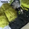 Sandálias moda faux fur chinelo inverno pelúcia quente casa plana slides mongol lã flip flops y2k meninas sapatos peludos bonito 231212