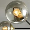 Ljuskronor nordiska moderna led tak kreativa glas boll ljuskronor belysning vardagsrum kök hängande lampor ljusarmaturer