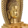 Candle Holders Decor Buddha Statue Desktop Unique Tea Light Butter Lamp Resin For