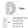 1300 Stück 8 mm Bling-Dia-Buchstabe AZ, silberfarben, DIY-Charms voller Strasssteine, englisches Alphabet, passend für 8 mm Lederarmband keyc2508903