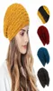 Backskull Caps chapeaux hivernaux pour femmes hommes Bomber chauds doublé en polaire et fil de laine Cap tricoté Cap Dames Skullies Bons de bonnet 2282911