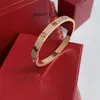 Bracciale in oro con diamanti Coppia di designer femminile in acciaio inossidabile Larghezza 7 mm Regalo di San Valentino Gioielli per fidanzata H5KR