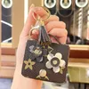 Creative small leather bag key chain men women exquisite lovely bag pendant beautiful party gift car key chain