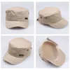 Berretto da baseball da uomo regolabile classico berretto piatto top vintage esercito militare stile cadetto cappello traspirante protezione solare casual