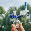 4.3 inch tall dragon cone glass bong hookah thick glass smoking pipe with 10mm glass bowl Silicone pipe