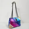 Kurt Geiger Bag Bag Rainbow Women Women Handbag Rointing Cross Body Bag Batwork Clutch2573