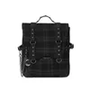 Plaid Gothic Punk Rock Chain Sac à dos Femmes Techwear Goth SAC A DOS MOCHILAS Sacs d'école pour adolescentes Bagpack 2109132724